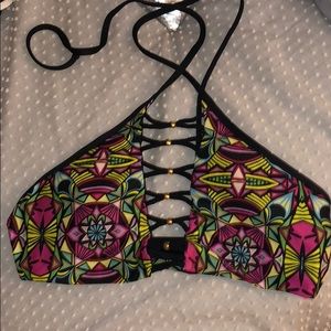 PilyQ High Neck Bikini Top